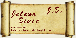 Jelena Divić vizit kartica